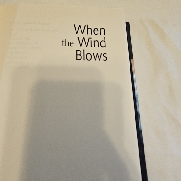 James Patterson When The Wind Blows Little Brown 1st ed. Hardcover 1998 Suspence - Picture 6 of 15